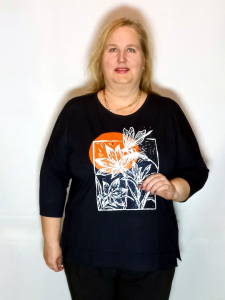 Блузон BL-8384 Темно-синий