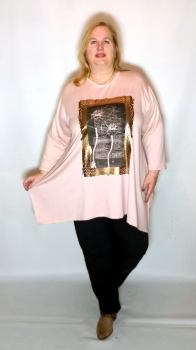 Туника BL- 7766 пудра Туника BL- 7766 пудра