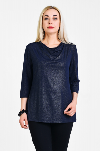 Блузка 1910012/2 темно-синий (Олси, Москва) — размеры 66, 68, 70